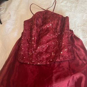 Bodice top with skirt